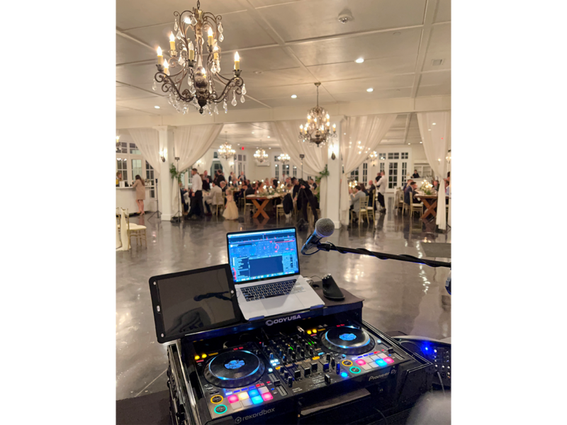 DJ Tommy Pirone DJ Controller at Little River Farms wedding in Alpharetta GA